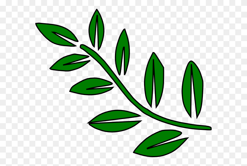 600x506 Simple Twig With Leaves Clipart Best Pattern Design - Fern Clipart