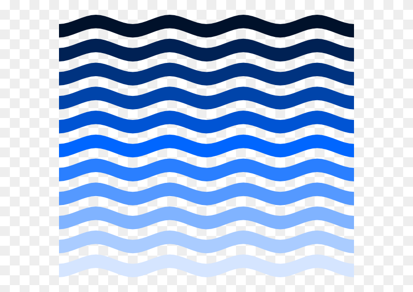 600x534 Simple Water Waves Png, Clip Art For Web - Water Line Clipart