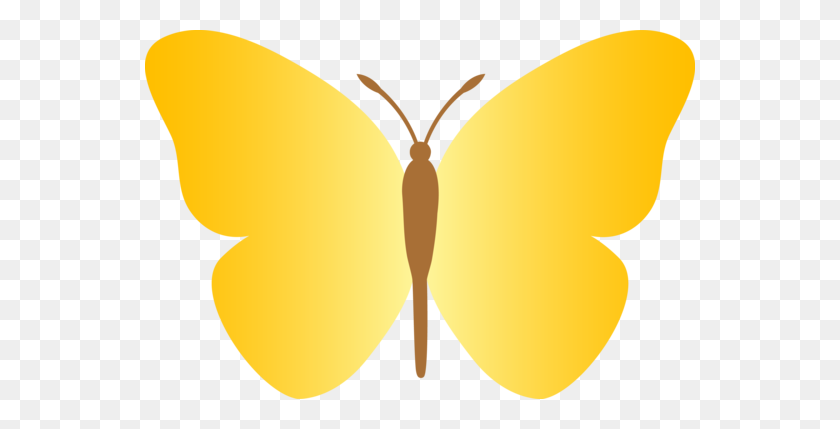 550x369 Simple Yellow Butterfly Clipart Clip Art Images - Free Butterfly Clipart