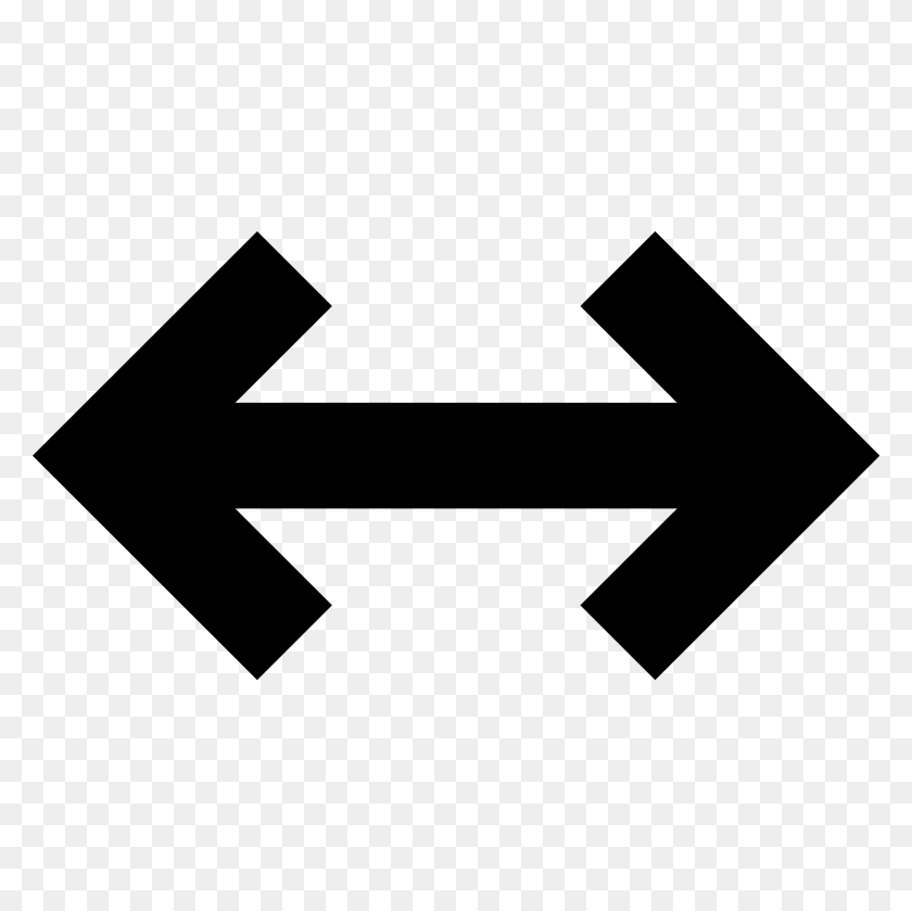 2000x2000 Simpleicons Interface Arrow Of Double Point Pointing - Double Arrow PNG