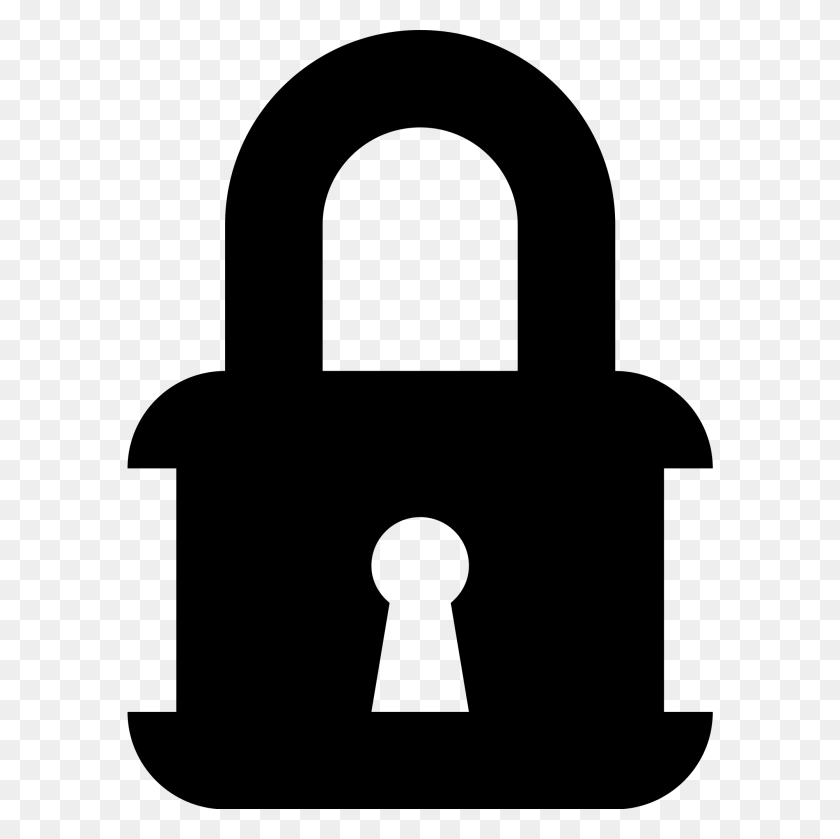 2000x2000 Simpleicons Interface Padlock Closed With Keyhole - Key Hole PNG