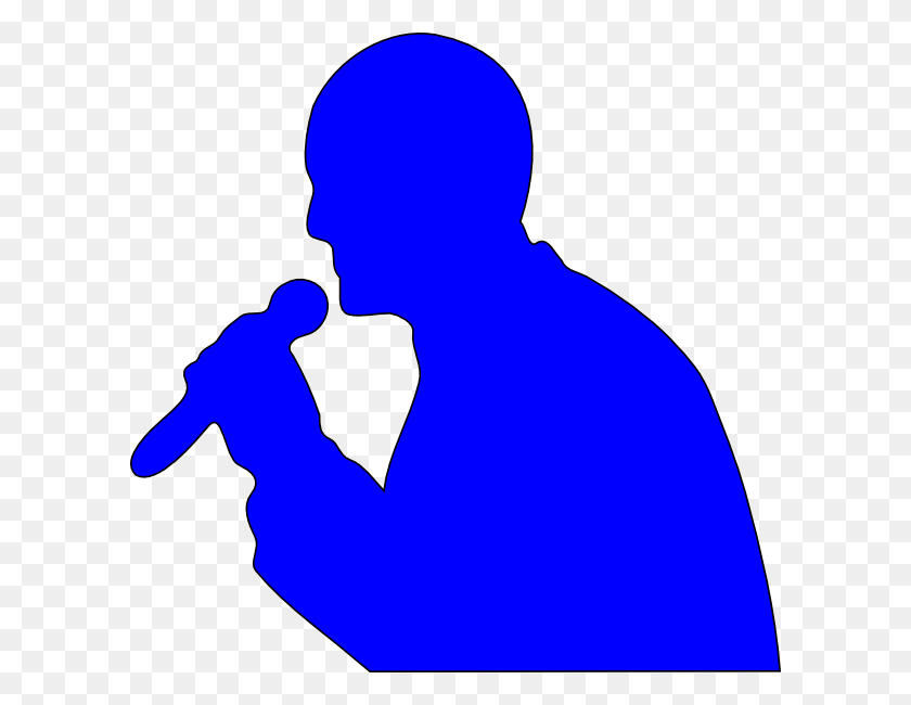 600x590 Singing Man Clip Arts Download - Singing Clipart
