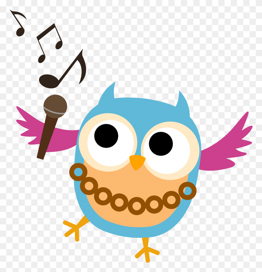 2639x2752 Singing Owl Clipart Clip Art Images - Reading Owl Clipart