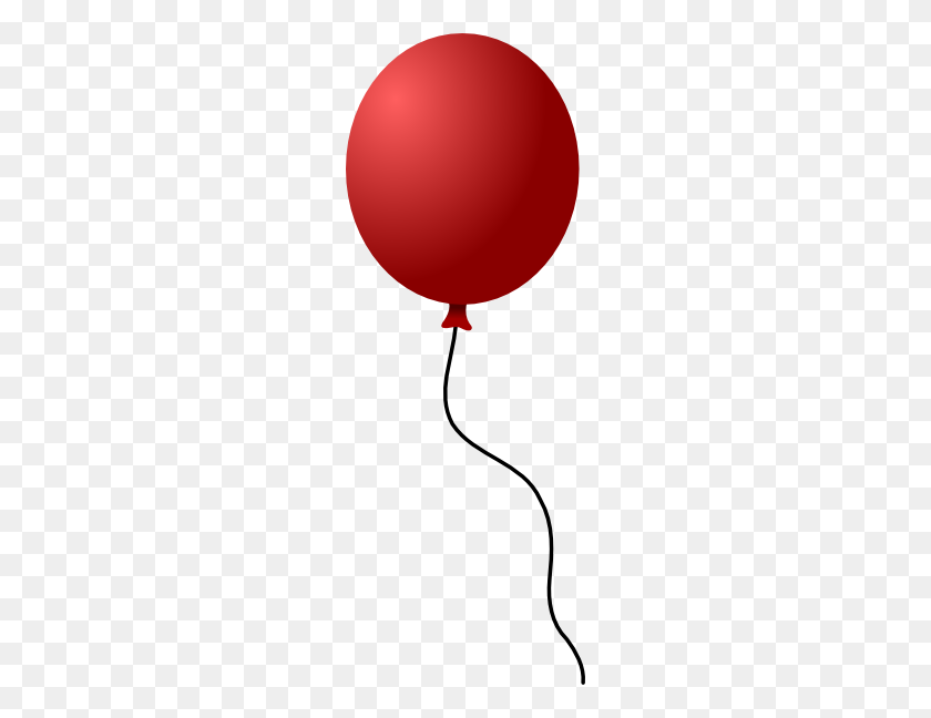 216x588 Single Balloon Clip Art - Single Balloon Clipart