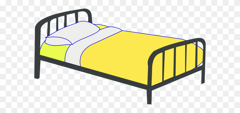 600x338 Single Bed Clip Art - Make Bed Clipart