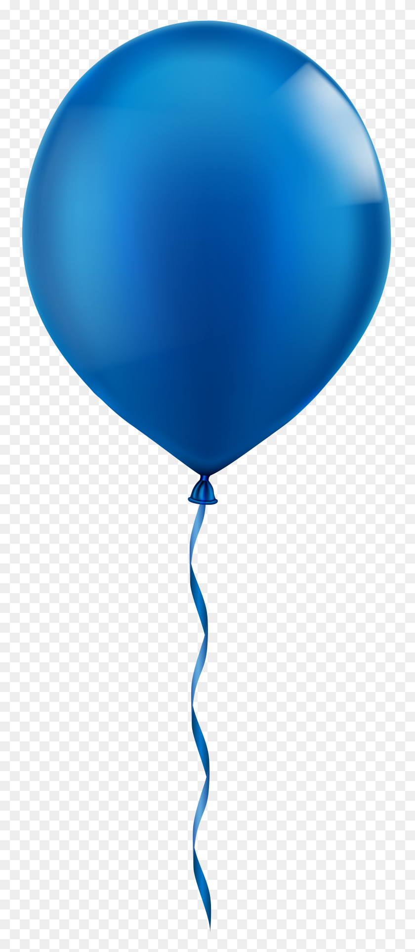 3344x8000 Single Blue Balloon Png Clip Art - Single Balloon Clipart