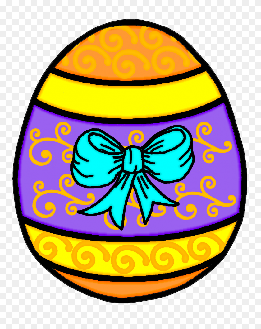 Нарисовать пасхальное яйцо в цвете