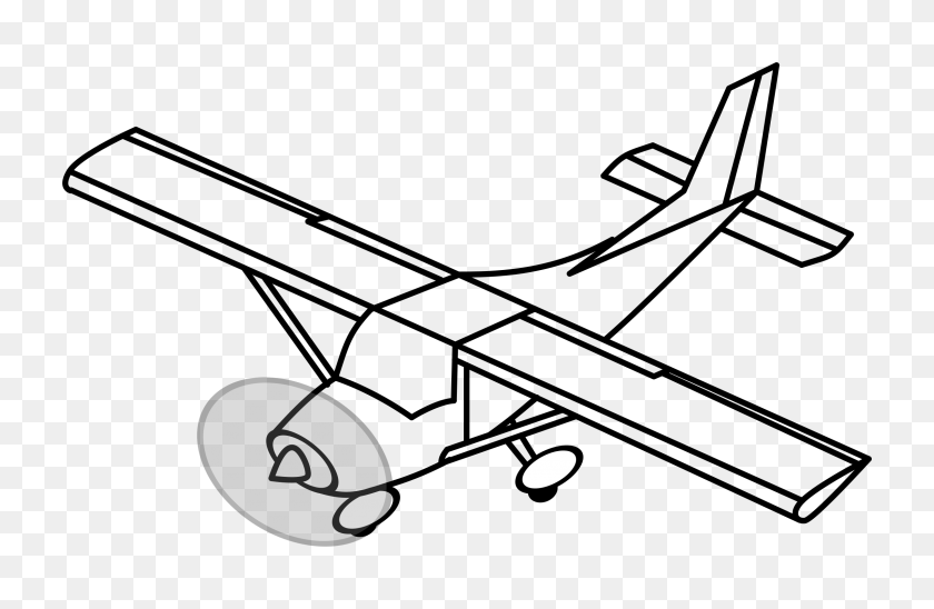 2400x1503 Клипарт Одномоторный Самолет - Старинные Самолеты Клипарт