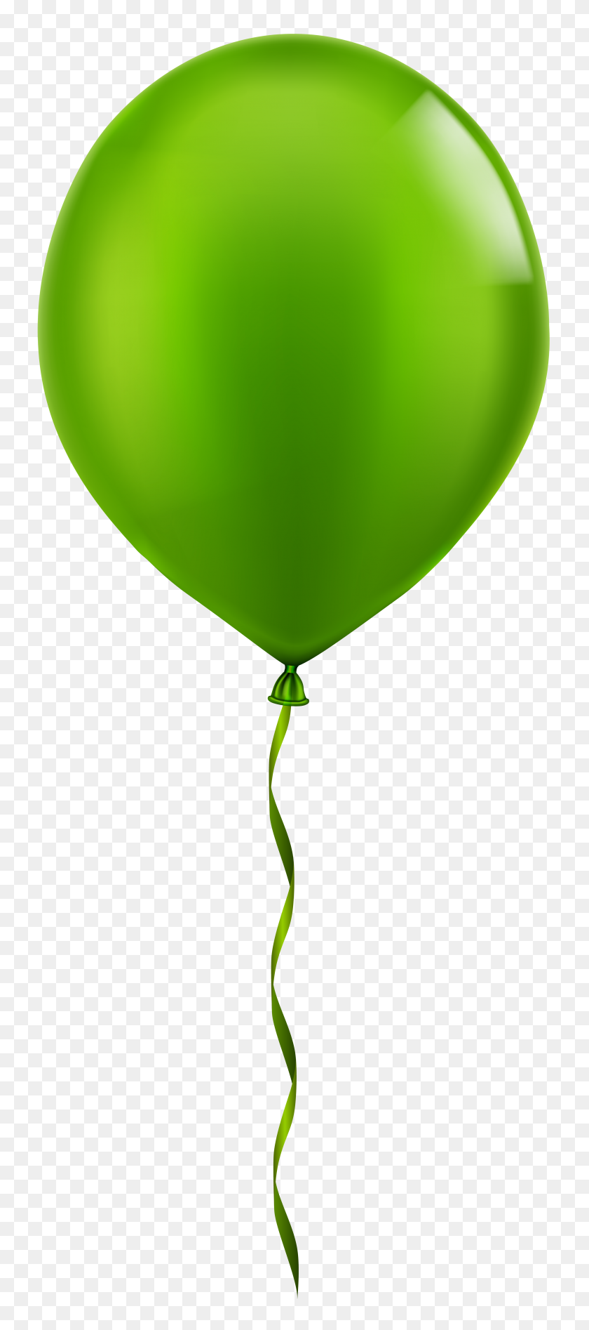 3402x8000 Single Green Balloon Png Clip Art - Balloon Clipart