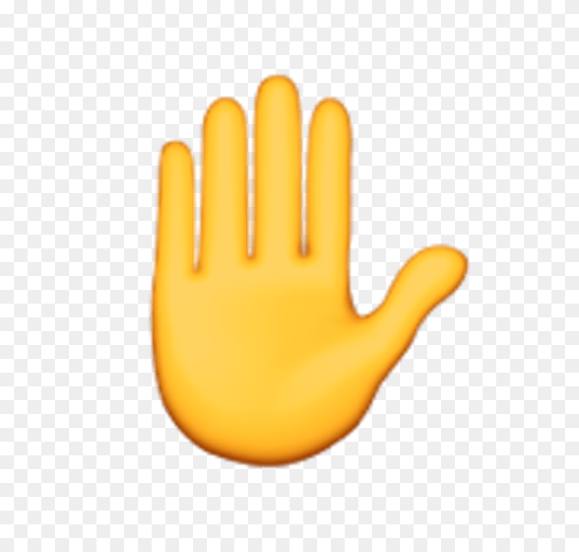 740x740 Single Hand Transparent Png - Finger Emoji PNG