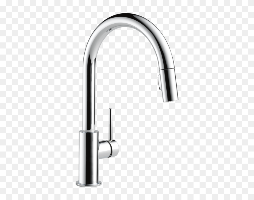600x600 Single Handle Pull Down Kitchen Faucet Dst Delta Faucet - Faucet PNG