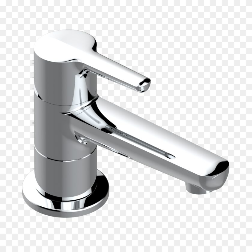 1000x1000 Single Lever Basin Mixer And Pop Up Waste System - Nickel PNG