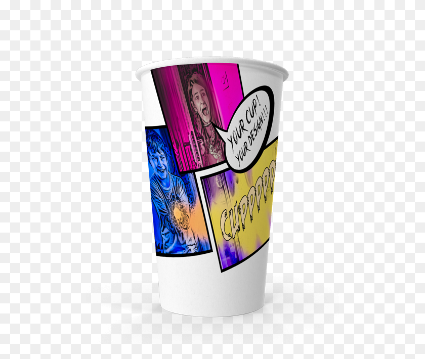 500x650 Single Wall Cup Ml Custom Printed For You - Double Cup PNG