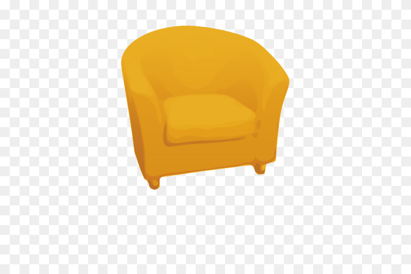 369x500 Single Yellow Sofa - Sofa PNG