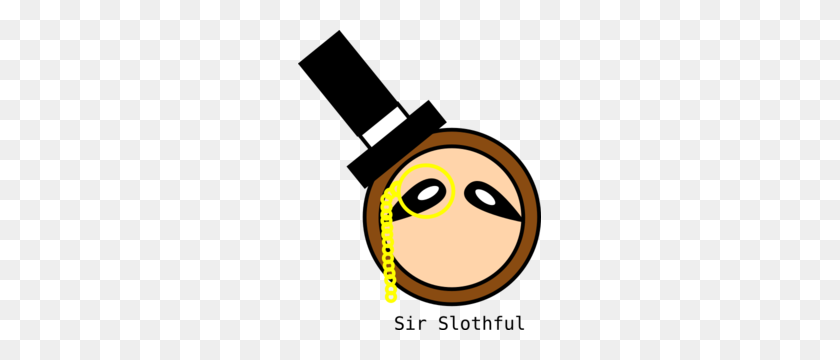 243x300 Sir Slothful Clipart - Monocle Clipart