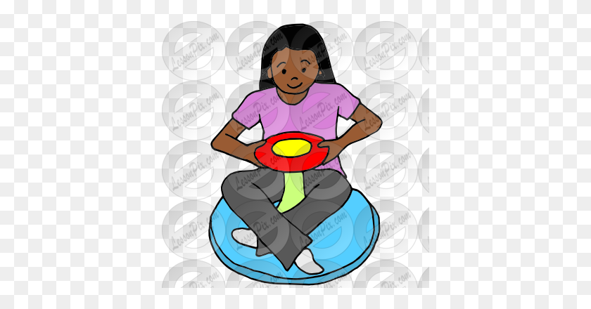 380x380 Sit And Spin Picture For Classroom Therapy Use - Spin Clipart