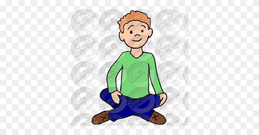 380x380 Sit Picture For Classroom Therapy Use - Sit Clipart