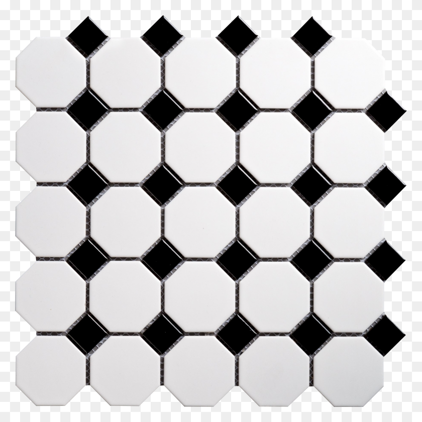1832x1832 Sita Octagon Mosaics - White Dots PNG