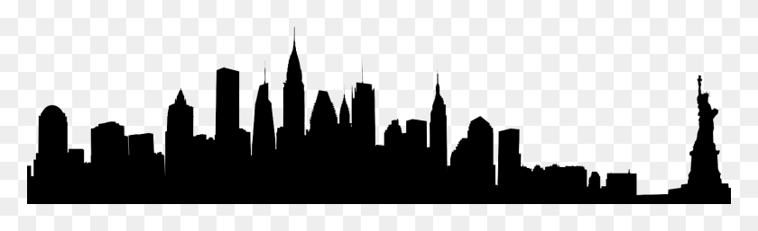1500x379 Sites Blyfr Site - New York Skyline Silhouette PNG