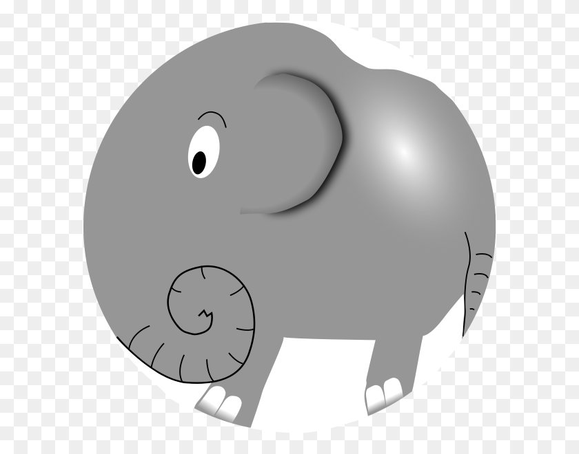 598x600 Sitting Elephant Png Clip Arts For Web - Elephant Face Clipart