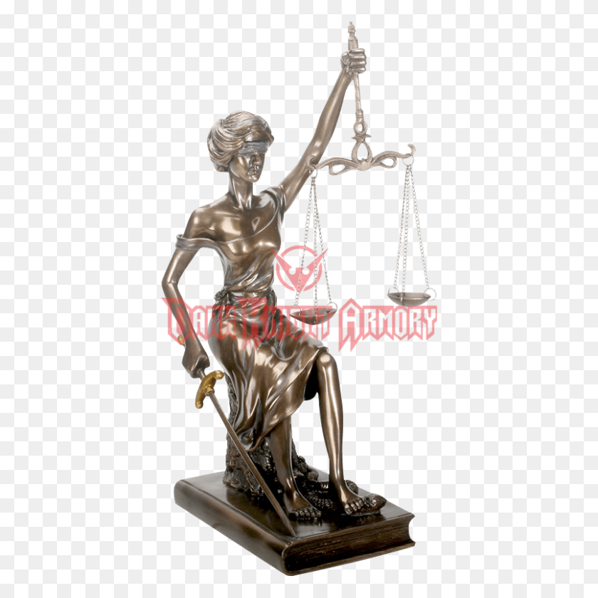 804x804 Sentado La Señora De La Justicia De La Estatua - La Dama De La Justicia Png