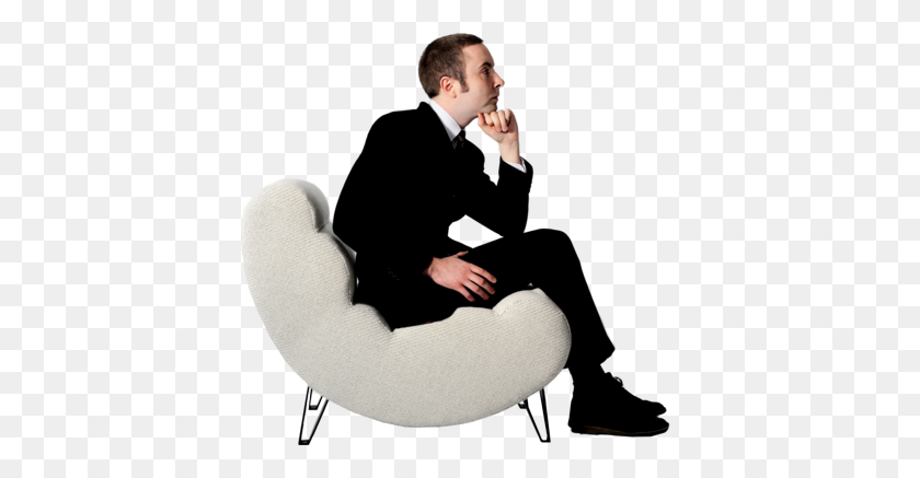 400x377 Sitting Man Png Clipart - Sitting PNG