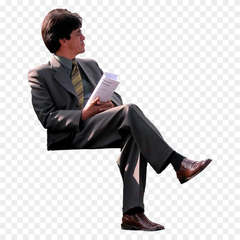 1024x1024 Sitting Man Png Photos - Person Sitting In Chair PNG
