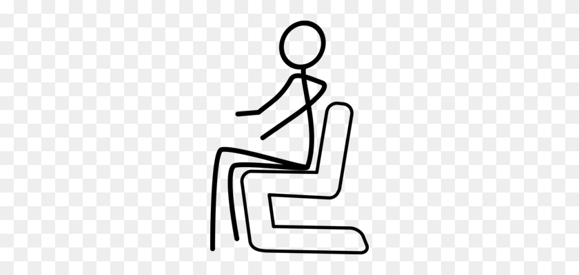 230x340 Sitting Manspreading Download Chair - Handyman Clipart Black And White