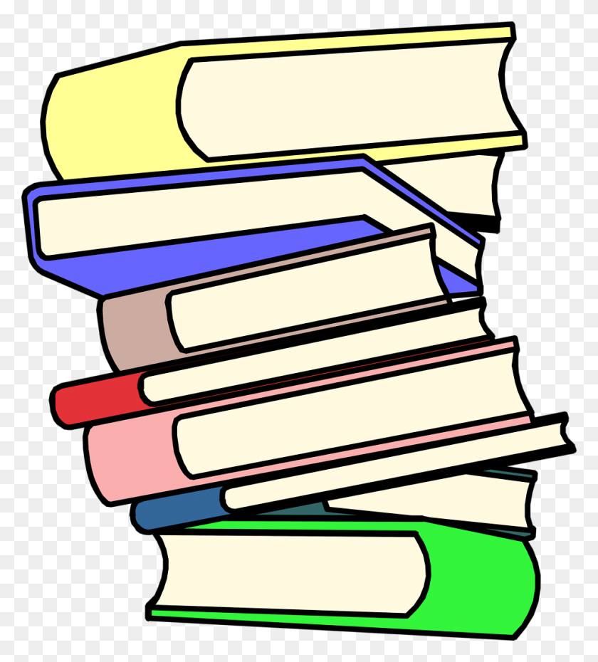 958x1069 Sitting On Stack Of Books Clipart Clipartfest - Invisible Clipart