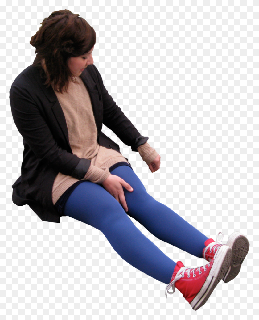 818x1024 Sitting Png Image - Person Sitting PNG