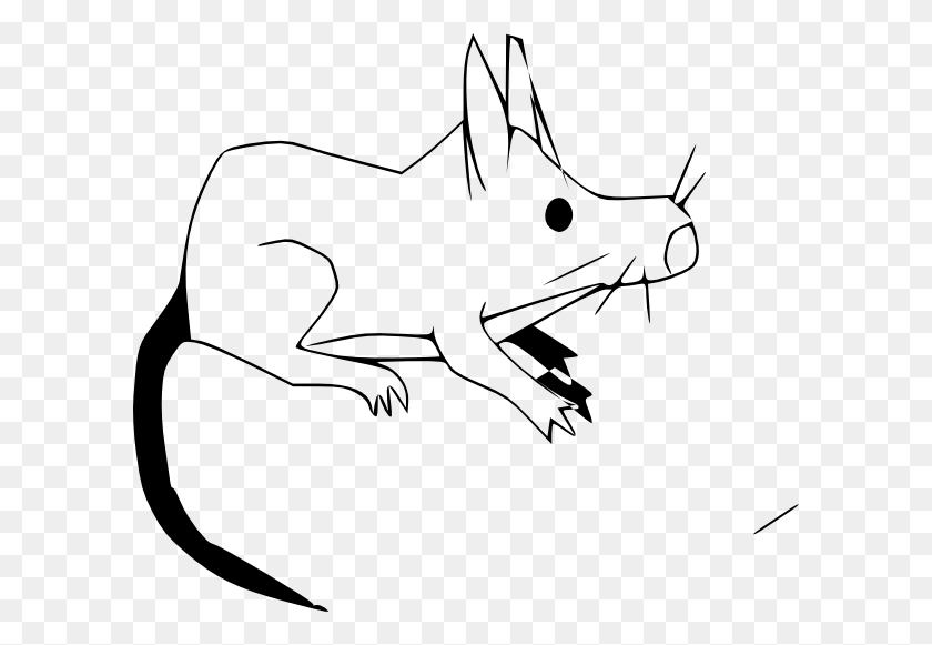 600x521 Sitting Rat Cartoon Clip Art - Rat Clipart PNG
