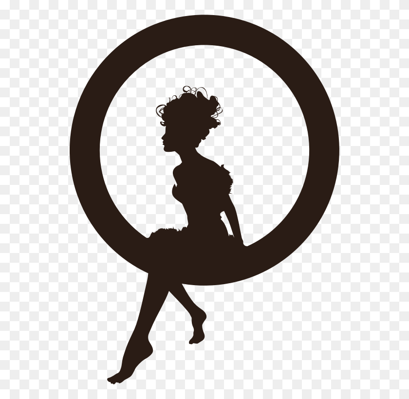 554x760 Sitting Tinkerbell Silhouette - Tinkerbell Silhouette PNG