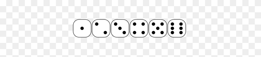 434x126 Seis Caras De Dados Clipart - Bunco Dice Clipart