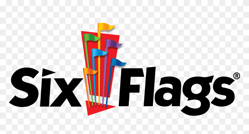 2187x1100 Six Flags - Six Flags Clip Art