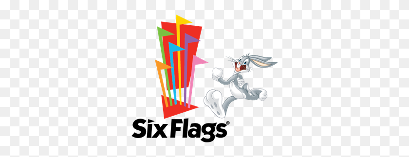 300x263 Six Flags Logo Vector - Six Flags Clip Art