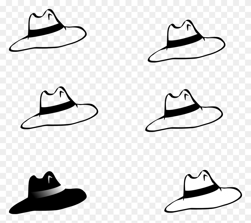 1969x1738 Seis Sombreros Para Pensar Stock Xchng Clipart - Sombrero De Vaquero Clipart En Blanco Y Negro