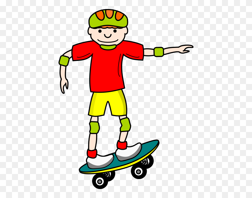 450x600 Skate Board Boy Clipart Png For Web - Board Game Clipart