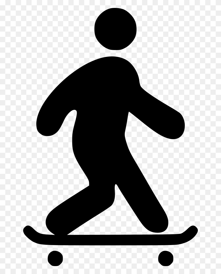 666x980 Skate Boarding Png Icon Free Download - Skateboarder PNG