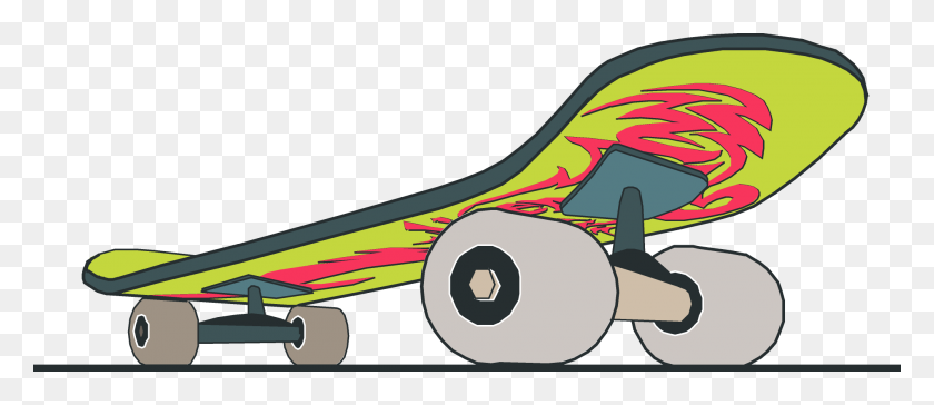 2018x788 Skateboard Clip Art - Skate Clipart
