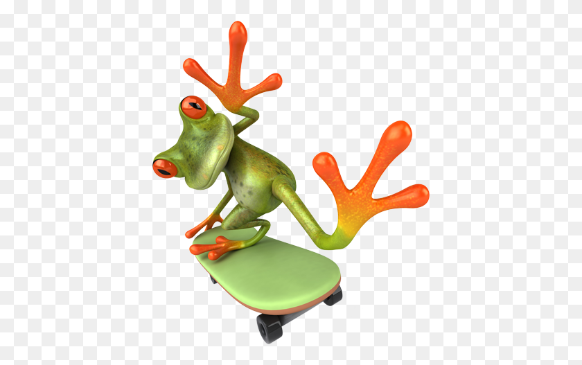 400x467 Skateboard Crazy Frog - Crazy Frog PNG