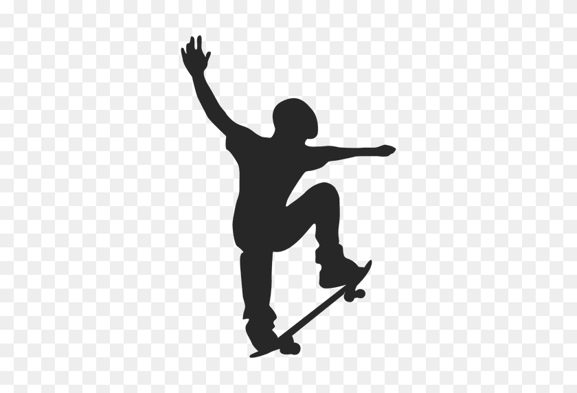 512x512 Skateboard Silhouette - Skateboard PNG