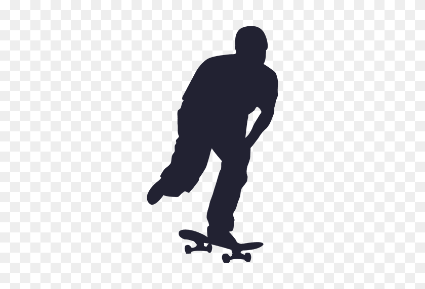 512x512 Skateboard Sport Silhouette - Skateboarder PNG