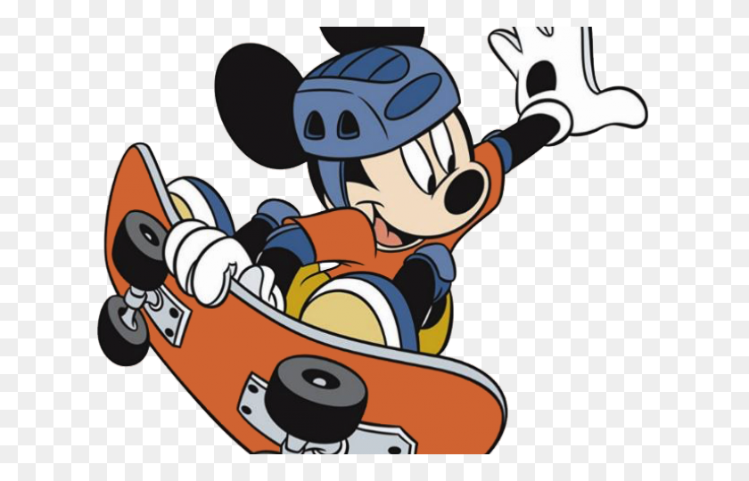 640x480 El Skateboarding Clipart De Mickey Mouse Clubhouse - Mickey Mouse De Acción De Gracias Clipart