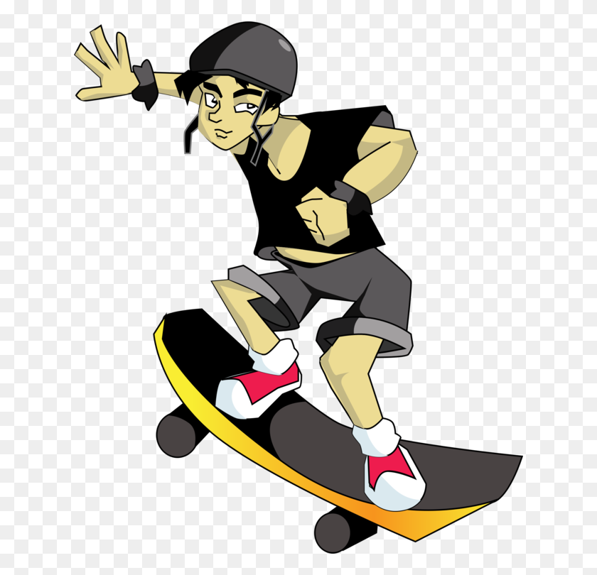 632x750 Skateboarding Quad Skates Ice Skating Roller Skating Free - Skateboarder PNG