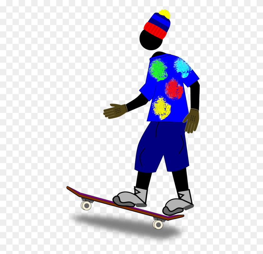 437x750 Skateboarding Trick Computer Icons Ollie - Skateboarder PNG
