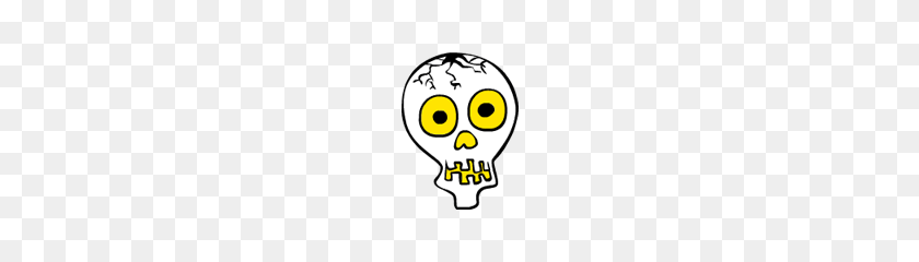 180x180 Skeleton Face Clipart - Skeleton Face Clipart