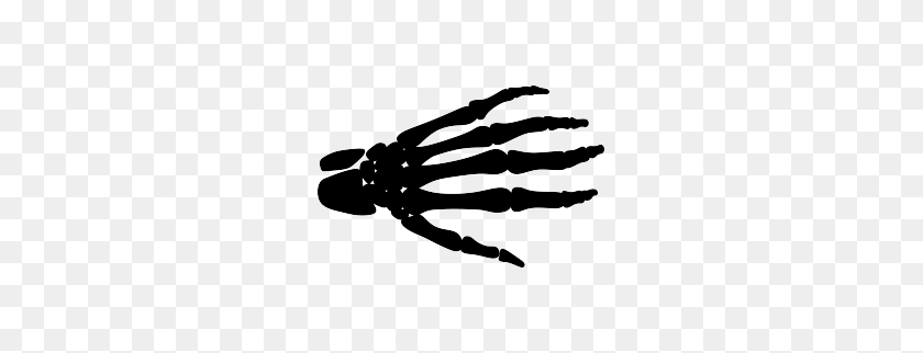 263x262 Skeleton Hand Silhouette Template Silhouette, Hand - Skeleton Hand PNG