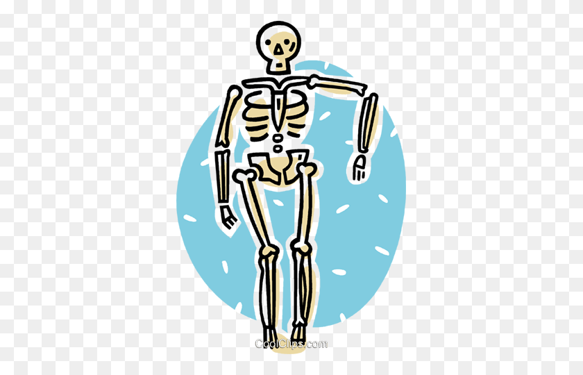 331x480 Skeleton Royalty Free Vector Clip Art Illustration - Skeleton Clipart