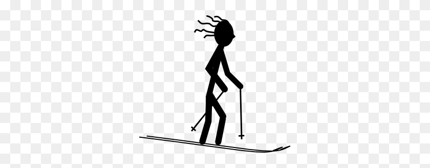 297x268 Skier Silhouette Clip Art - Free Skiing Clipart