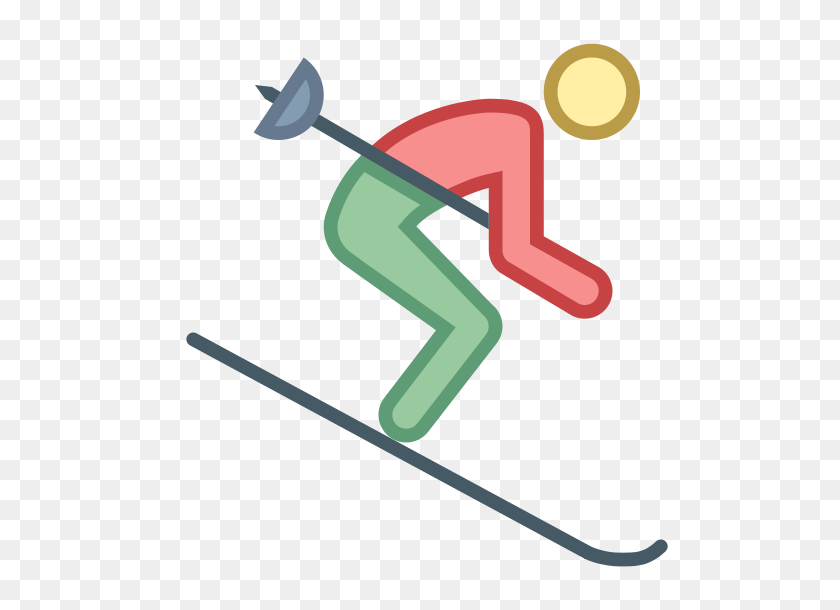 550x550 Skiing Clipart Transparent - Ice Hockey Clipart